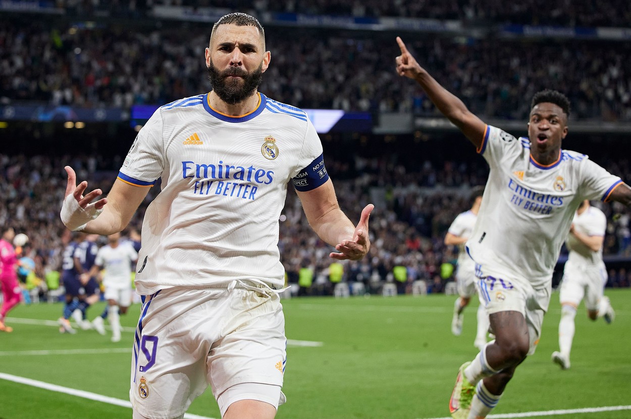 Karim Benzema l-a egalat pe Cristiano Ronaldo într-o ierarhie specială din Liga Campionilor