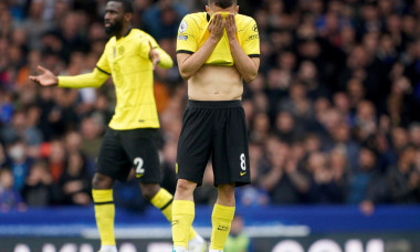 Chelsea's Mateo Kovacic reacts during the Premier League match at Goodison Park, Liverpool. Picture date: Sunday May 1, 2022.