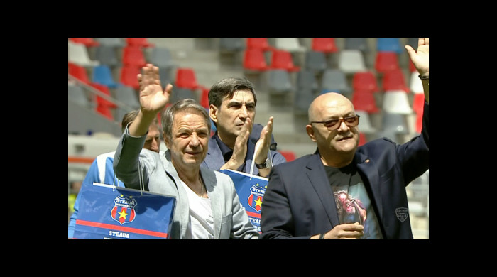 Cupa Campionilor Europeni obținută de Steaua în 1986, aniversată la CSA Steaua - Unirea Slobozia / Foto: Captură Digi Sport