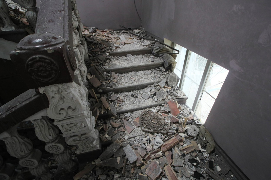 Consequences of Russian invasion in Irpin, Ukraine - 08 May 2022