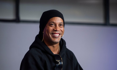 Casa Seat, Barcelona, Spain. 5th Apr, 2022. Former Brazilian soccer player Ronaldinho presents Metasoccer together with its founders Patxi Barrios, Marc Cercs and Alex Fiestas; Ronaldinho during the press conference. Credit: Action Plus Sports/Alamy Live