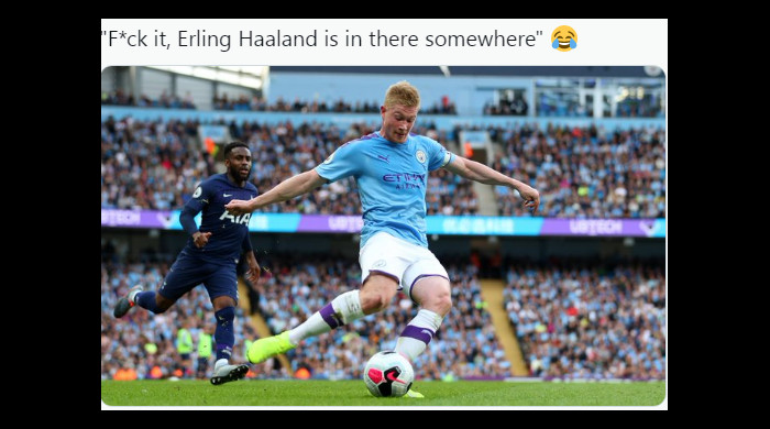 Erling Haaland se acomodează deja cu culorile lui Manchester City. A făcut  senzație, la Madrid, cu un tricou Louis Vuitton de 730 de lire sterline 