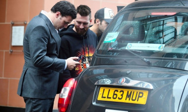 *EXCLUSIVE* *WEB MUST CALL FOR PRICING*Fabregas and messi having for lunch at C restaurant