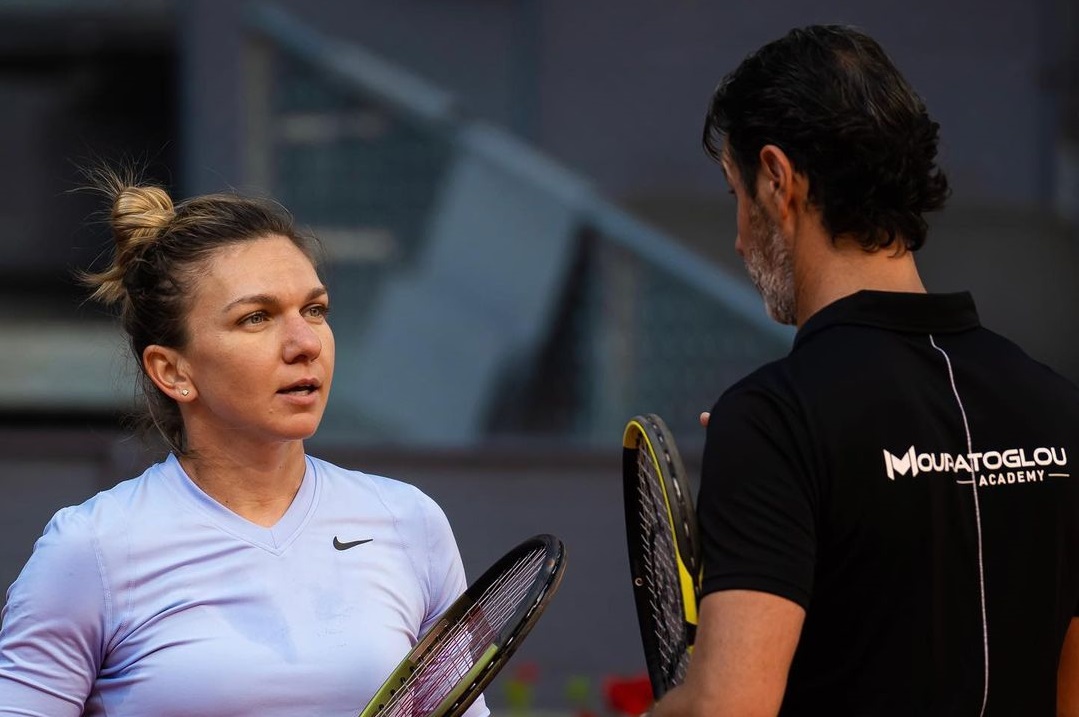 Ce a făcut Simona Halep în momentul în care s-a întâlnit cu Patrick Mouratoglou, la Miami