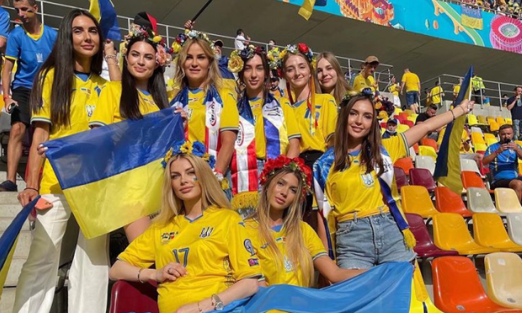 Yulia Pyatova, în tribunele Arenei Naționale din București la EURO 2020 / Foto: Instagram@piatova