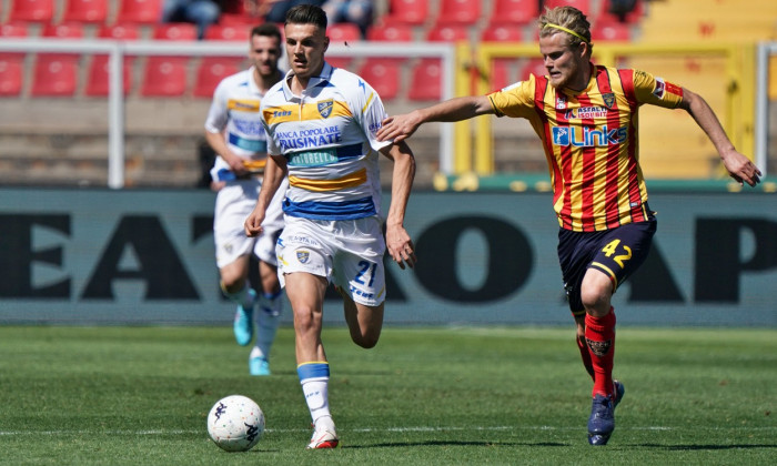 Italian soccer Serie B match US Lecce vs Frosinone Calcio, Stadio Via del Mare, Lecce, Italy - 02 Apr 2022