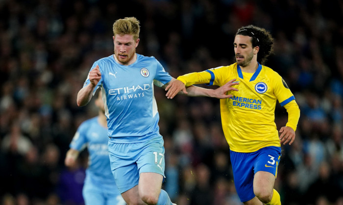 Kevin De Bruyne și Marc Cucurella / Foto: Profimedia