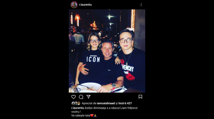 Laurențiu Regehcamof a anunțat nașterea fiului său / Foto: Instagram @r.laurentiu
