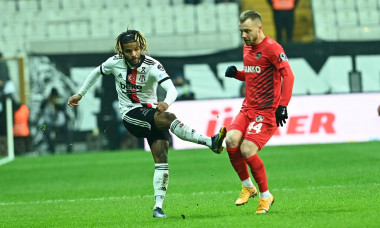 Turkish Super League football match between Besiktas and Gaziantep FK at Vodafone Park Stadium in Istanbul , Turkey on January 14 , 2022.