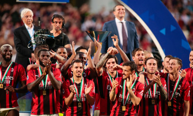 Franck Kessie, alături de coechipierii de la AC Milan după câștigarea titlului / Foto: Profimedia