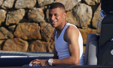 French Superstar Footballer Kylian Mbappe spotted out in the French sunshine of Cannes.