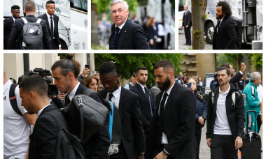 Jucătorii lui Real Madrid, la Paris, înaintea finalei UEFA Champions League 2022 cu Liverpool / Foto: Profimedia