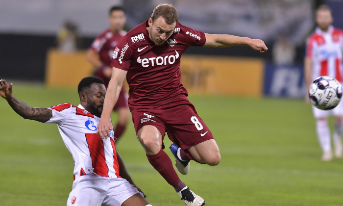 FOTBAL:CFR CLUJ-STEAUA ROSIE BELGRAD, PLAY OFF UEFA EUROPA LEAGUE (26.08.2021)