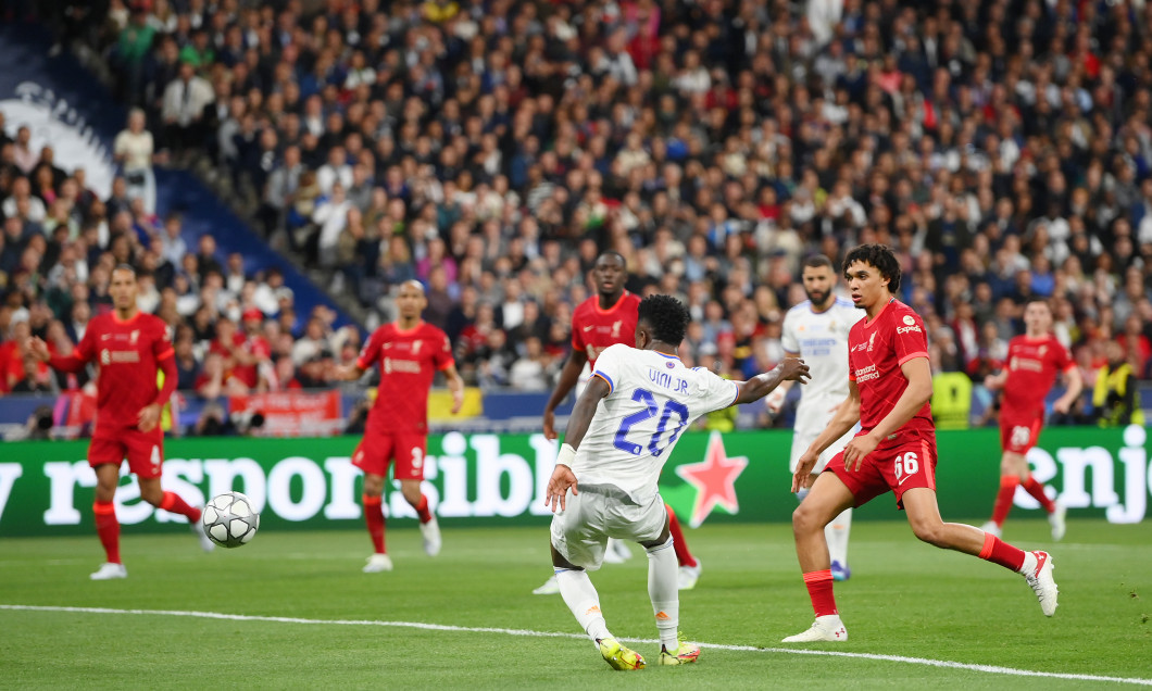 Vinicius, în meciul Liverpool - Real Madrid / Foto: Getty Images