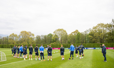 Ukraine National Football Team Training and Press Conference in NNC Brdo