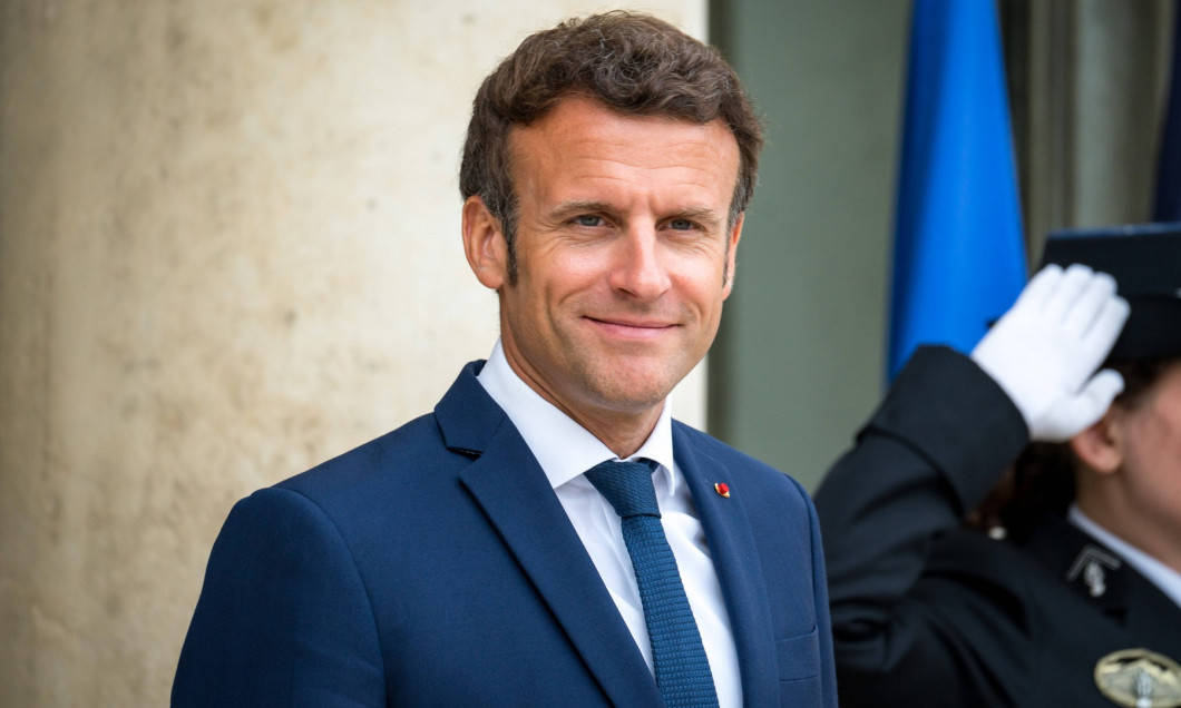 Paris : Emmanuel Macron recoit Ursula Von Der Leyen