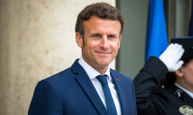 Paris : Emmanuel Macron recoit Ursula Von Der Leyen