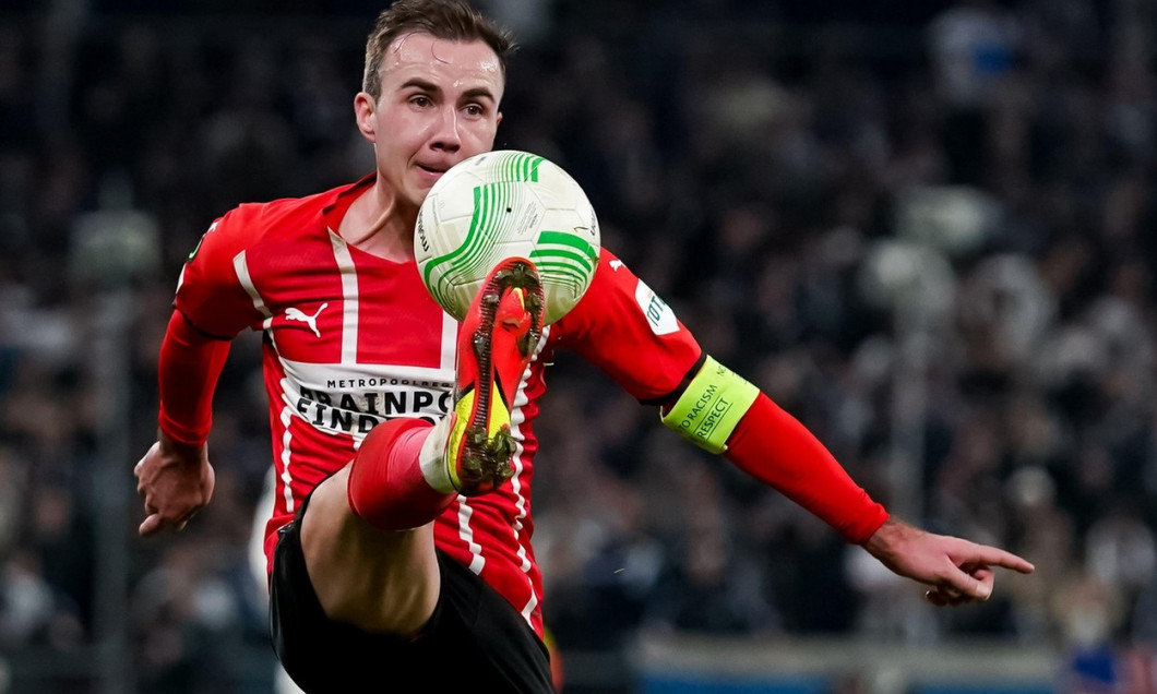 Copenhagen, Denmark. 17th Mar, 2022. COPENHAGEN, DENMARK - MARCH 17: Mario Gotze of PSV controls the ball during the UEFA Conference League Round of 16 Leg Two match between F.C. Copenhagen and PSV Eindhoven at the Parken on March 17, 2022 in Copenhagen,