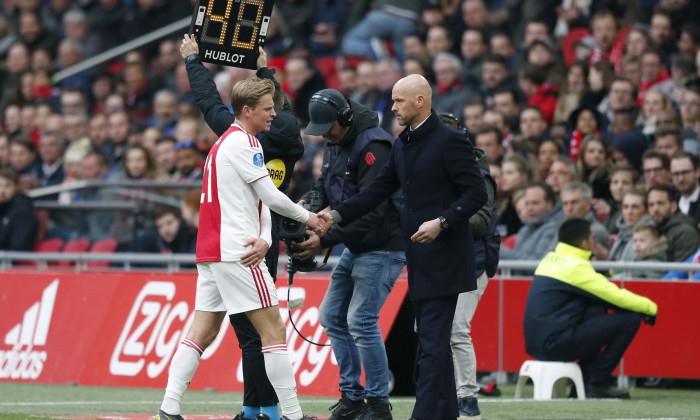 Erik ten Hag și Frenkie de Jong, la Ajax / Foto: Profimedia