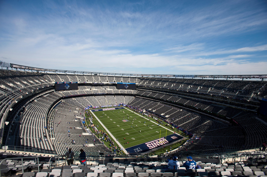 Oct 16, 2011; East Rutherford, NJ, USA; General view of MetLife Stadium before the game between the New York Giants and the Buffalo Bills.