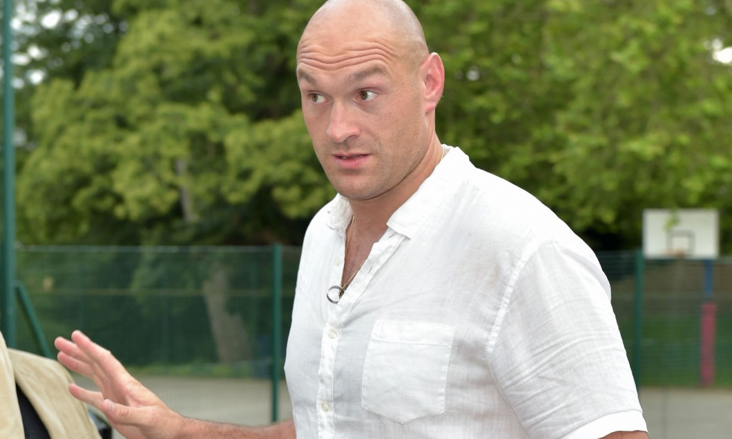 *EXCLUSIVE* Boxing Heavyweight Tyson Fury shows off his new £300,000 Ferrari