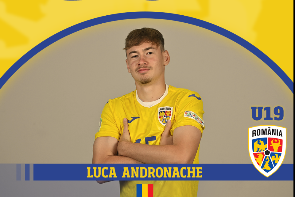 Cine este Luca Andronache, marcatorul României în eșecul contra Italiei, de la CE U19. Tatăl său a antrenat la FCSB