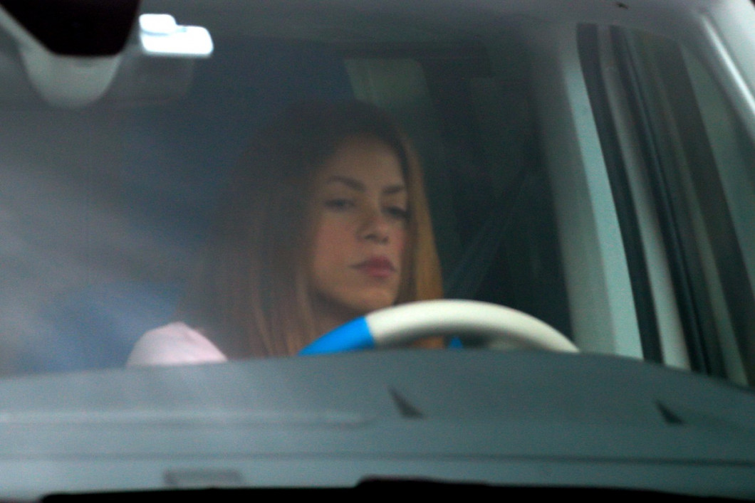 EXCLUSIVE: Shakira Driving Back Home Looking Downbeat After Her Ex Pique Was Pictured Getting Close To Mystery Blonde In Stockholm