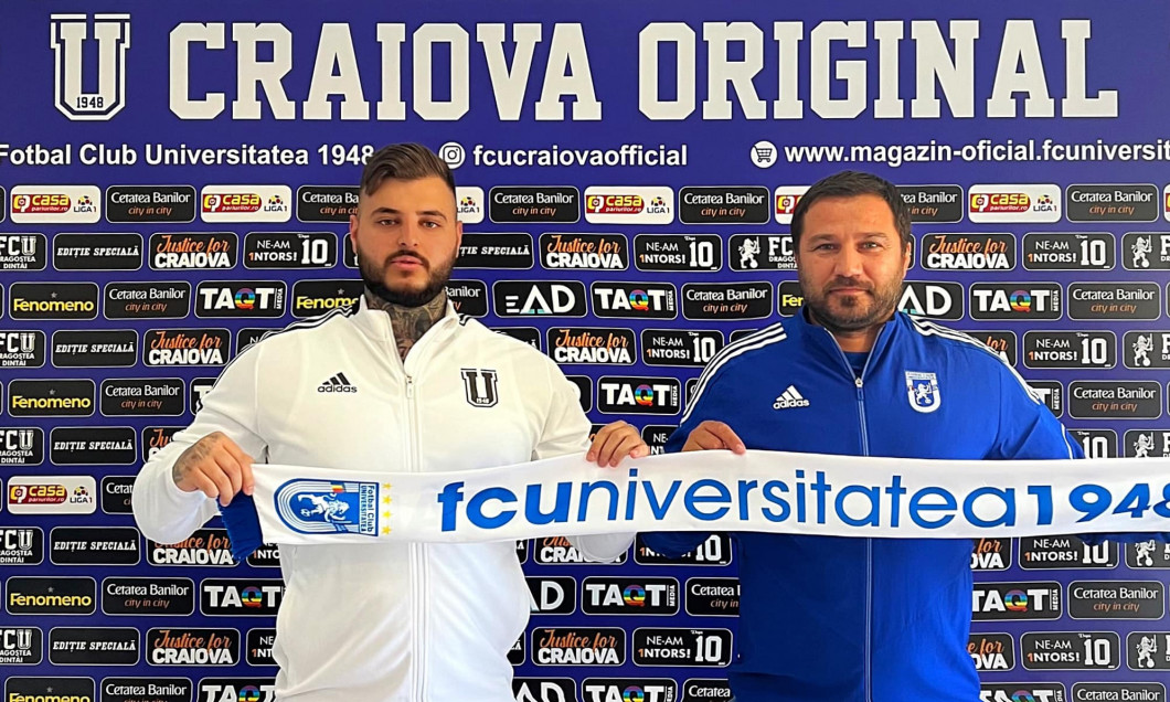 Adrian Mititelu junior și Marius Croitoru / Foto: Facebook@FCUniversitateaOFFICIAL