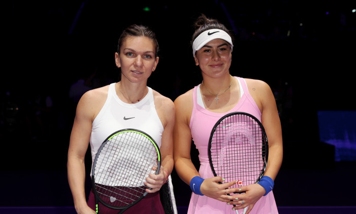 Simona Halep și Bianca Andreescu / Foto: Getty Images