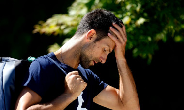 Novak Djokovic ahead of the 2022 Wimbledon Championship at the All England Lawn Tennis and Croquet Club, Wimbledon. Picture date: Wednesday June 22, 2022.