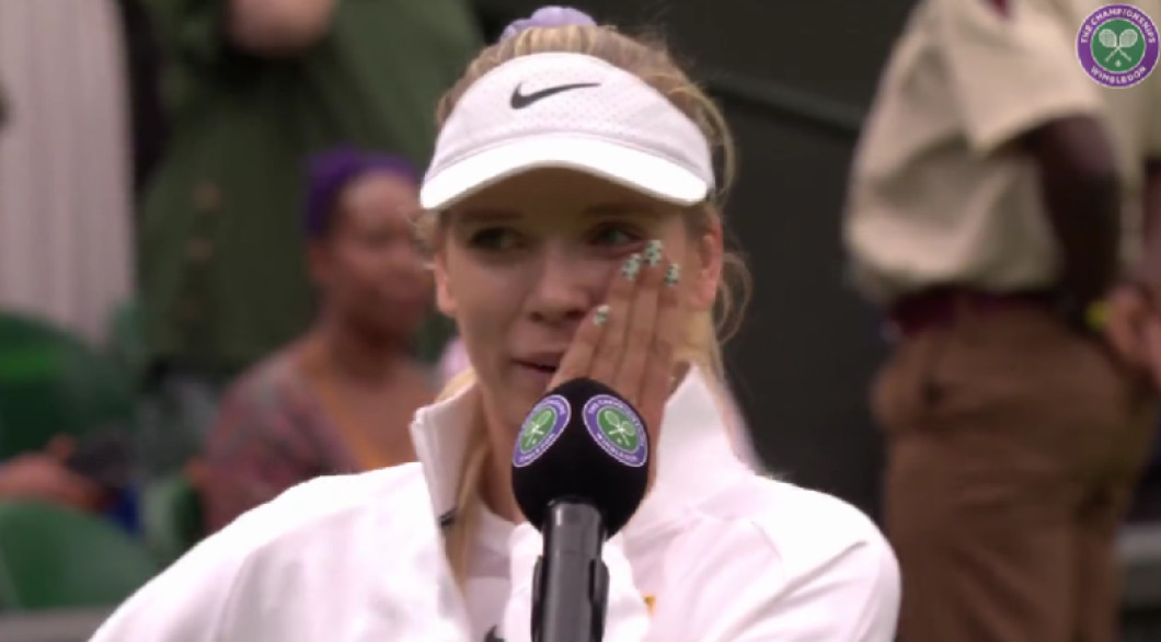 Katie Boulter / Foto: Captură Twitter@Wimbledon