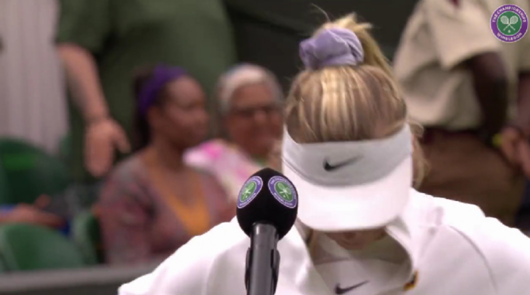 Katie Boulter / Foto: Captură Twitter@Wimbledon