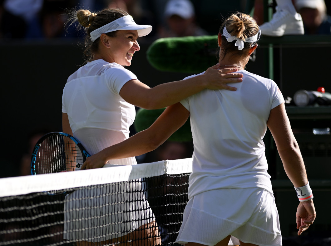 Simona Halep și Kirsten Flipkens / Foto: Getty Images