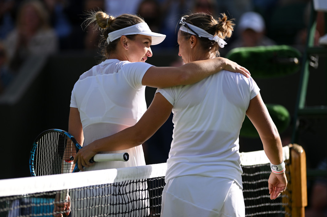 Simona Halep și Kirsten Flipkens / Foto: Getty Images