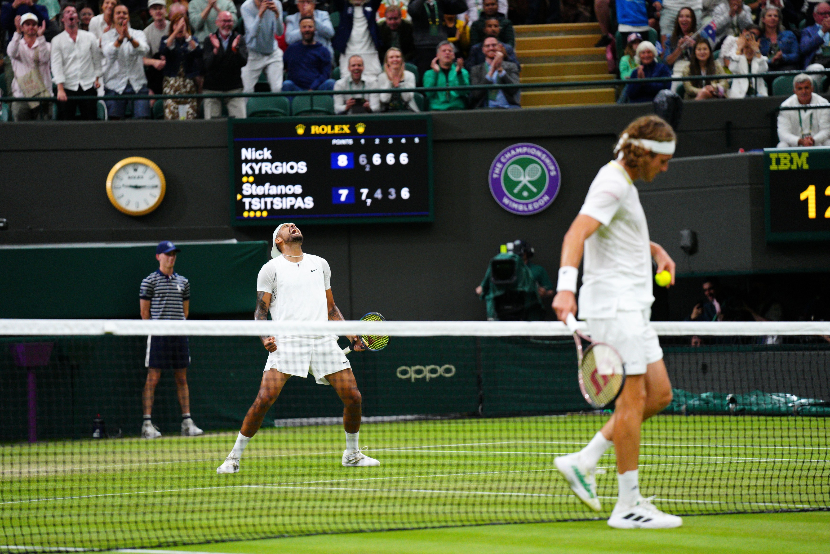 Scandal la Wimbledon! Meciul dintre Stefanos Tsitsipas și Nick Kyrgios a continuat la declarații