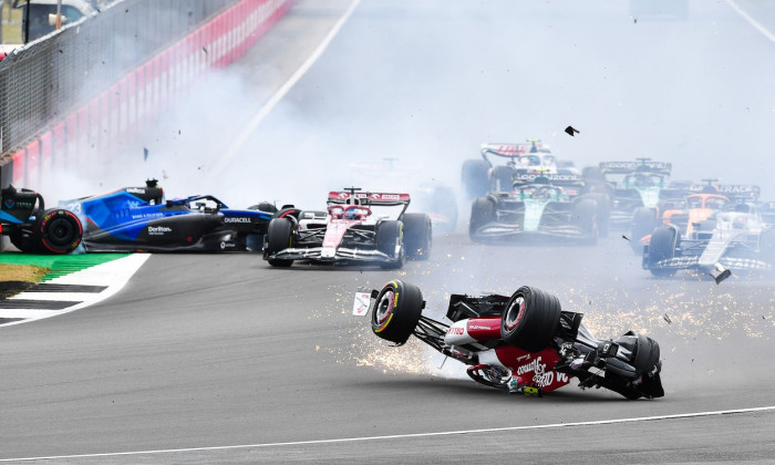 F1 GRAND PRIX-CAR CRASH
