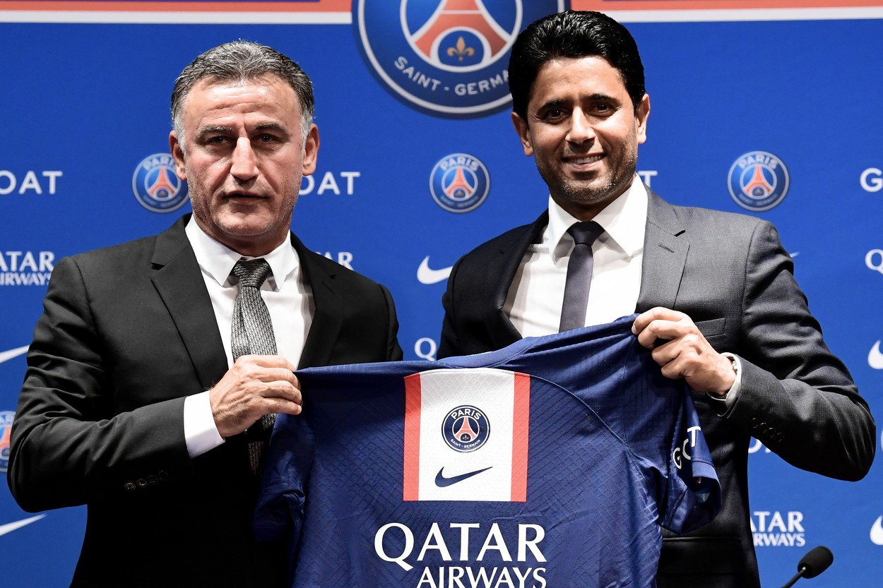 Nasser Al-Khelaifi a vorbit despre Zinedine Zidane chiar la prezentarea lui Christophe Galtier la PSG