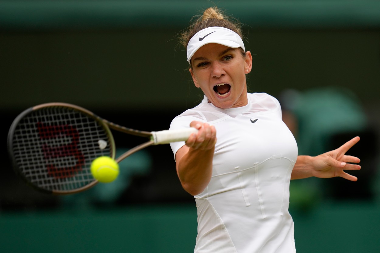 Simona Halep - Amanda Anisimova 4-1, ACUM, în sferturi,la Wimbledon. Start perfect de meci pentru româncă