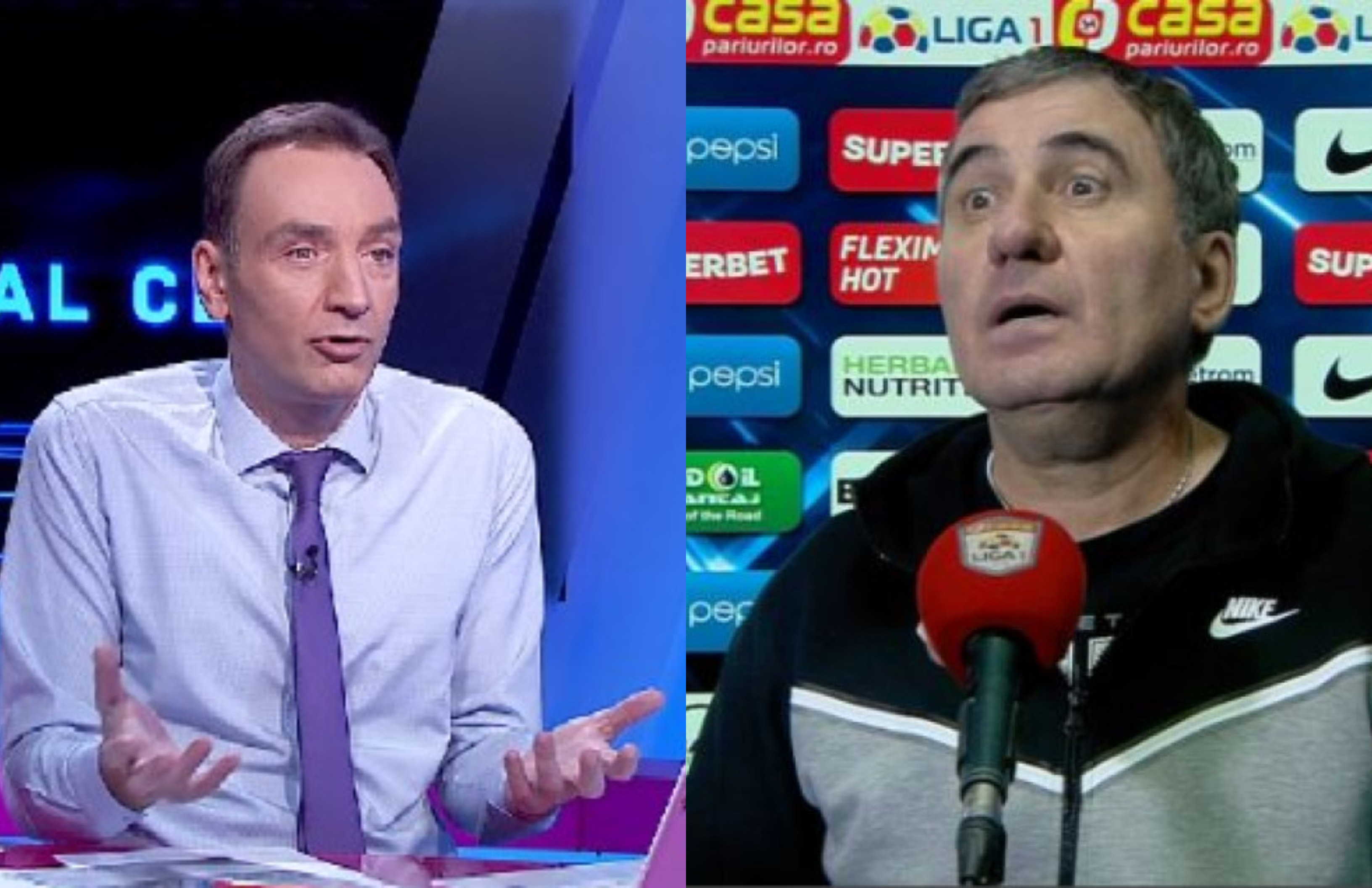 Dialog aprins între Radu Naum și Gică Hagi: ”Deci ești împotrivă!”/”Asta zici tu! Altă întrebare”