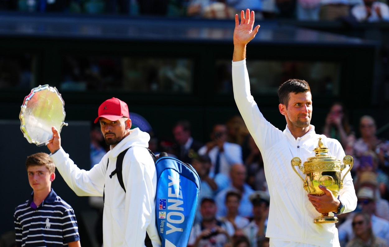 Cum l-a numit Kyrgios pe Djokovic în prima postare pe rețelele sociale după finala de la Wimbledon