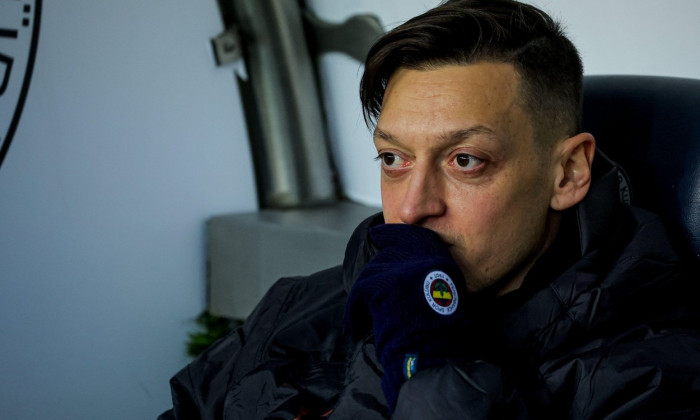 ISTANBOEL, TURKEY - MARCH 6: Mesut Ozil of Fenerbahce SK prior to the Turkish Sper Lig match between Fenerbahe SK and Trabzonspor at kr Saracolustadion on March 6, 2022 in Istanboel, Turkey (Photo by /Orange Pictures)