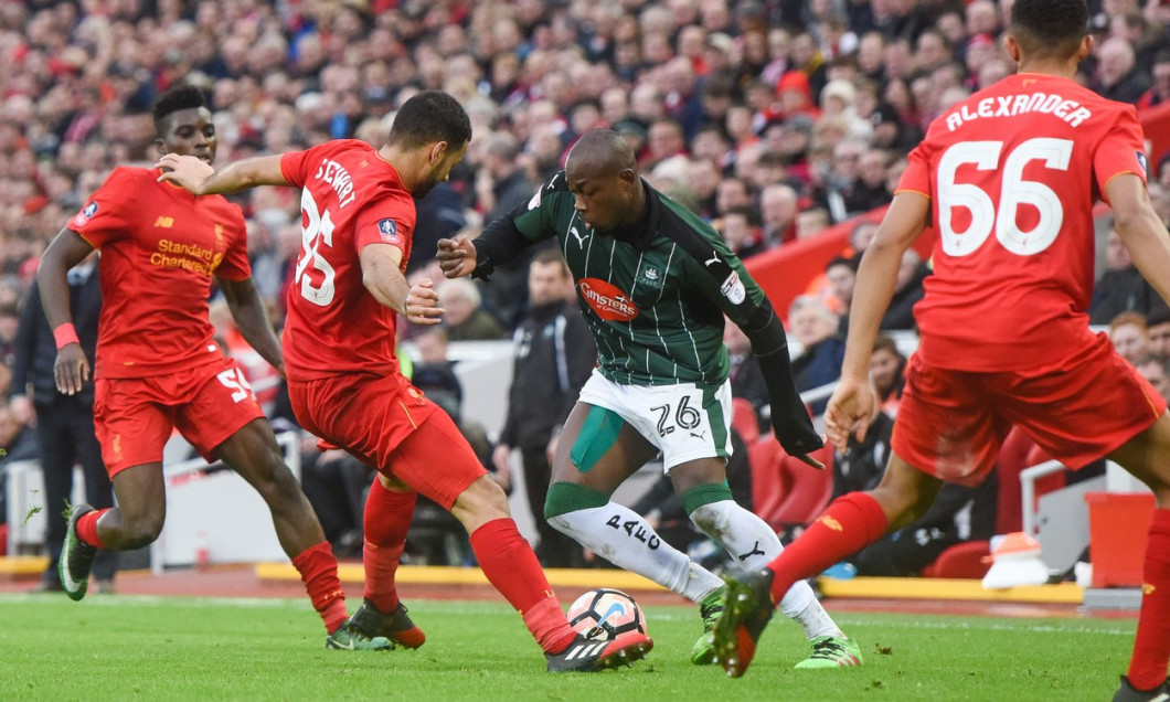 Liverpool FC vs Plymouth Argyle FC, FA Cup Third Round, Football, Anfield, UK, 8.1.2017