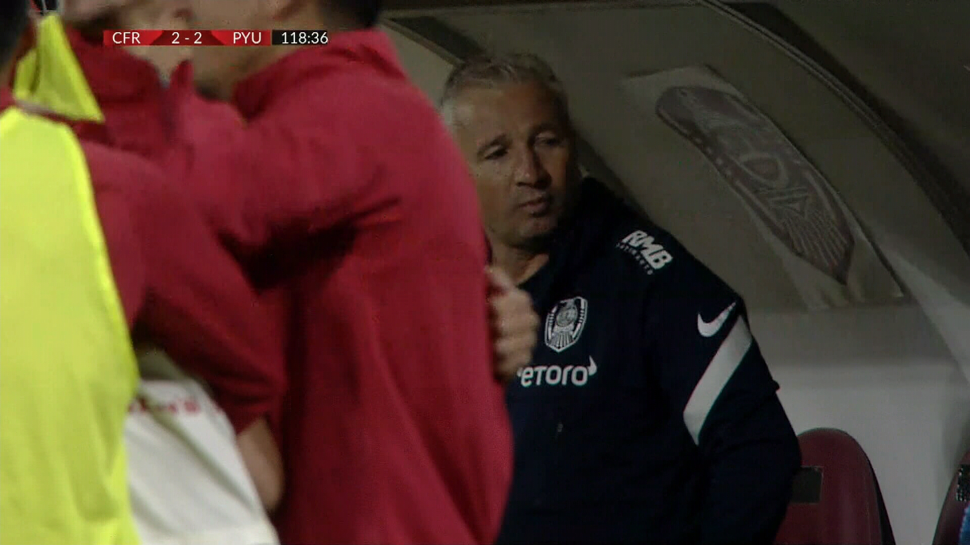 Cum a reacționat Dan Petrescu după golul doi marcat de Pyunik la Cluj