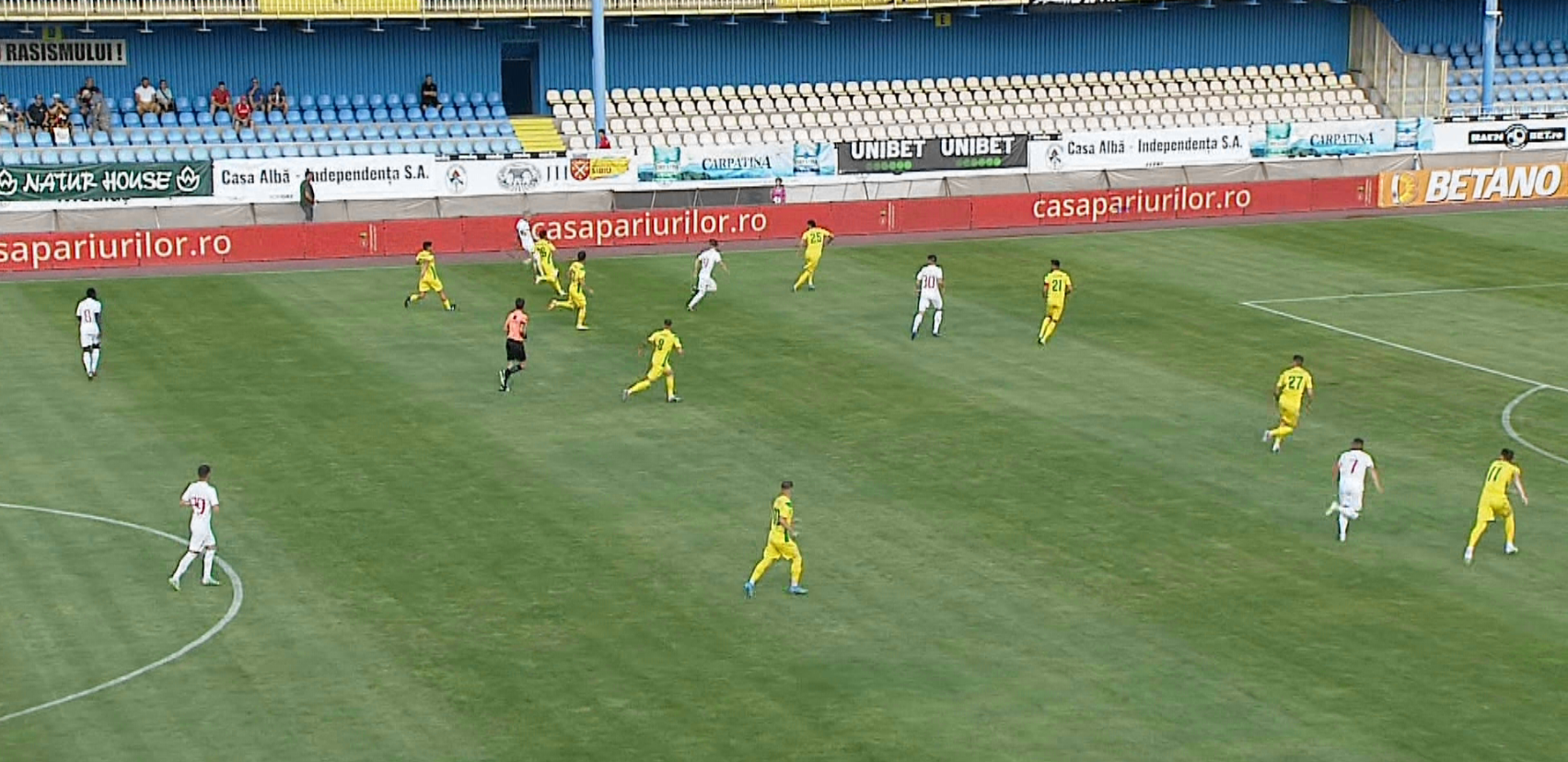 Hermannstadt - CS Mioveni 1-0, ACUM, pe Digi Sport 1. Gazdele, mai insistente în terenul advers