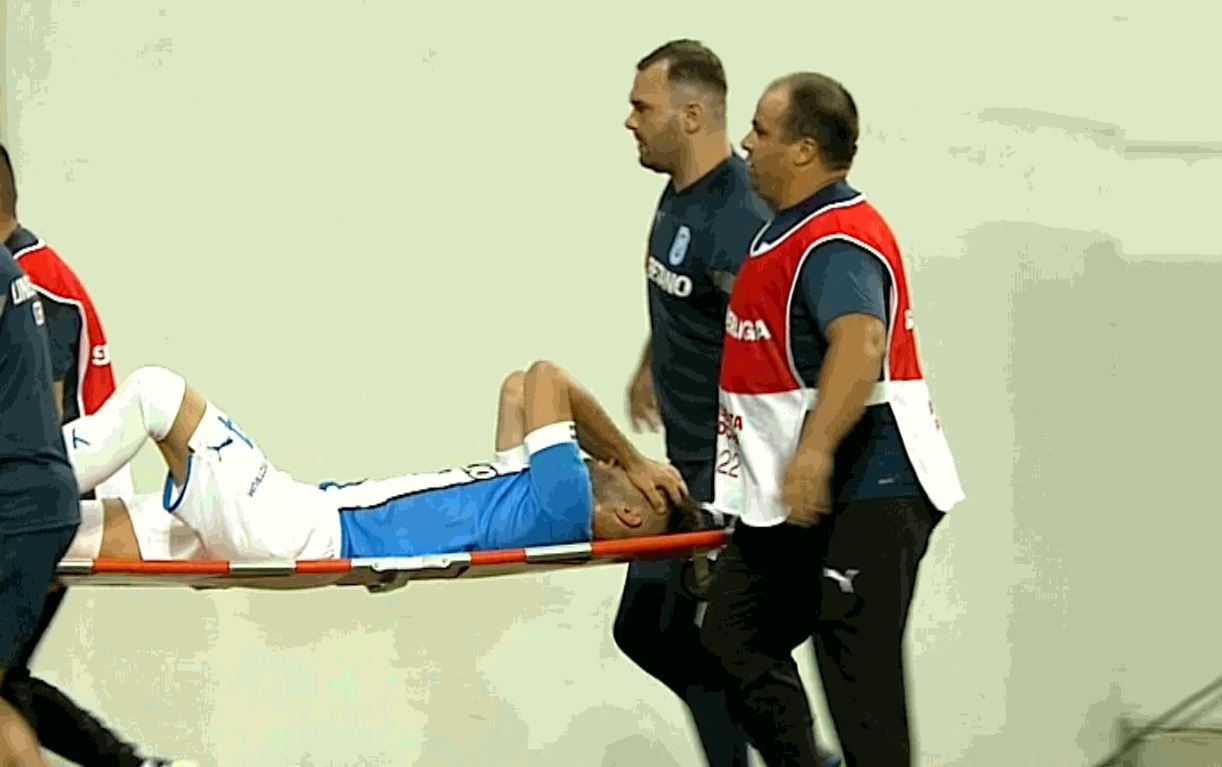 Cum se simte Ante Roguljic, după ce a avut nevoie de intervenția ambulanței! Când va reveni jucătorul Craiovei