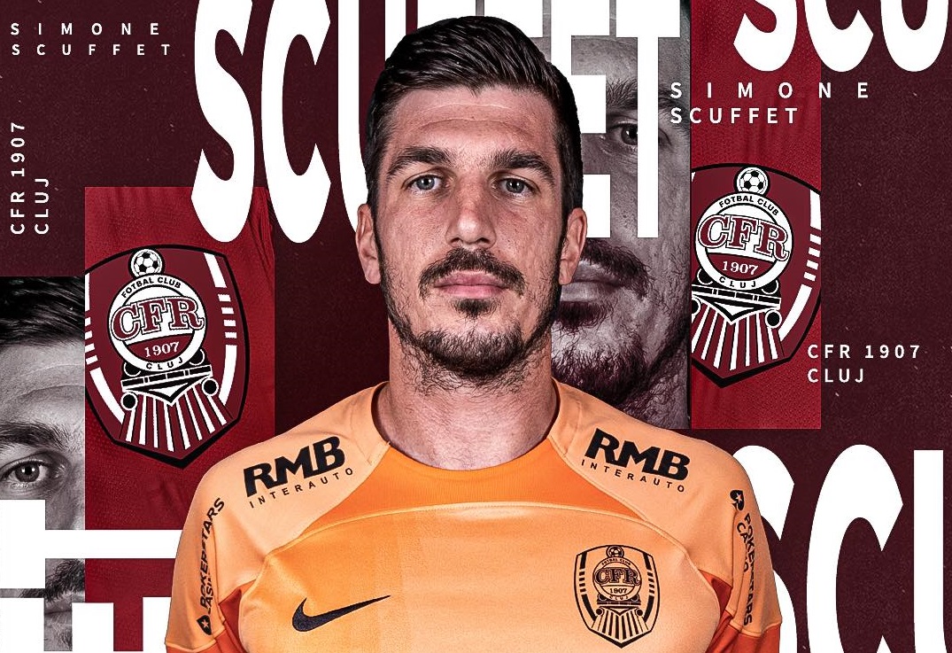 OFICIAL | CFR Cluj a mai făcut un transfer! Cine este Simone Scuffet, noul portar al ardelenilor