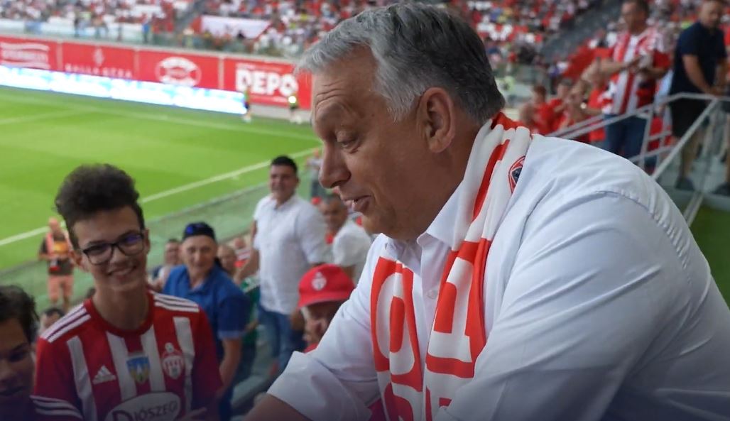 Viktor Orban și selecționerul Ungariei, spectatori la meciul Sepsi - Olimpija Ljubljana