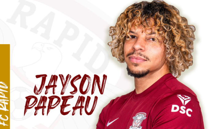 Jayson Papeau, prezentat la Rapid / Foto: Facebook@FCRapid1923oficial