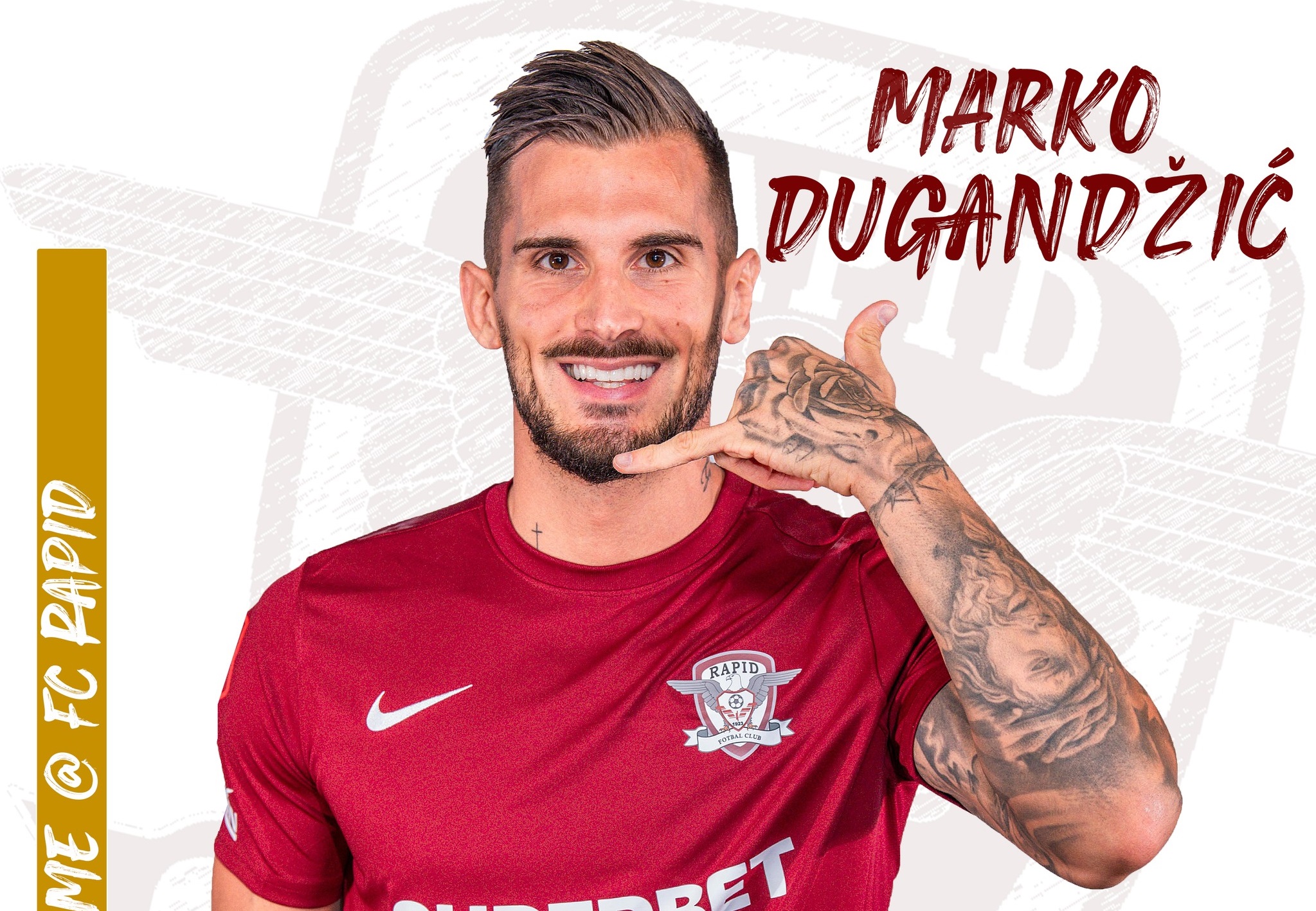 OFICIAL | Rapid are un nou atacant! Marko Dugandzic a semnat înaintea derby-ului cu FCSB