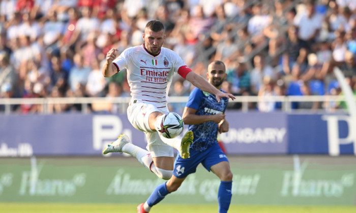 Ante Rebic, în meciul amical cu Zalaegerszeg / Foto: Twitter@acmilan